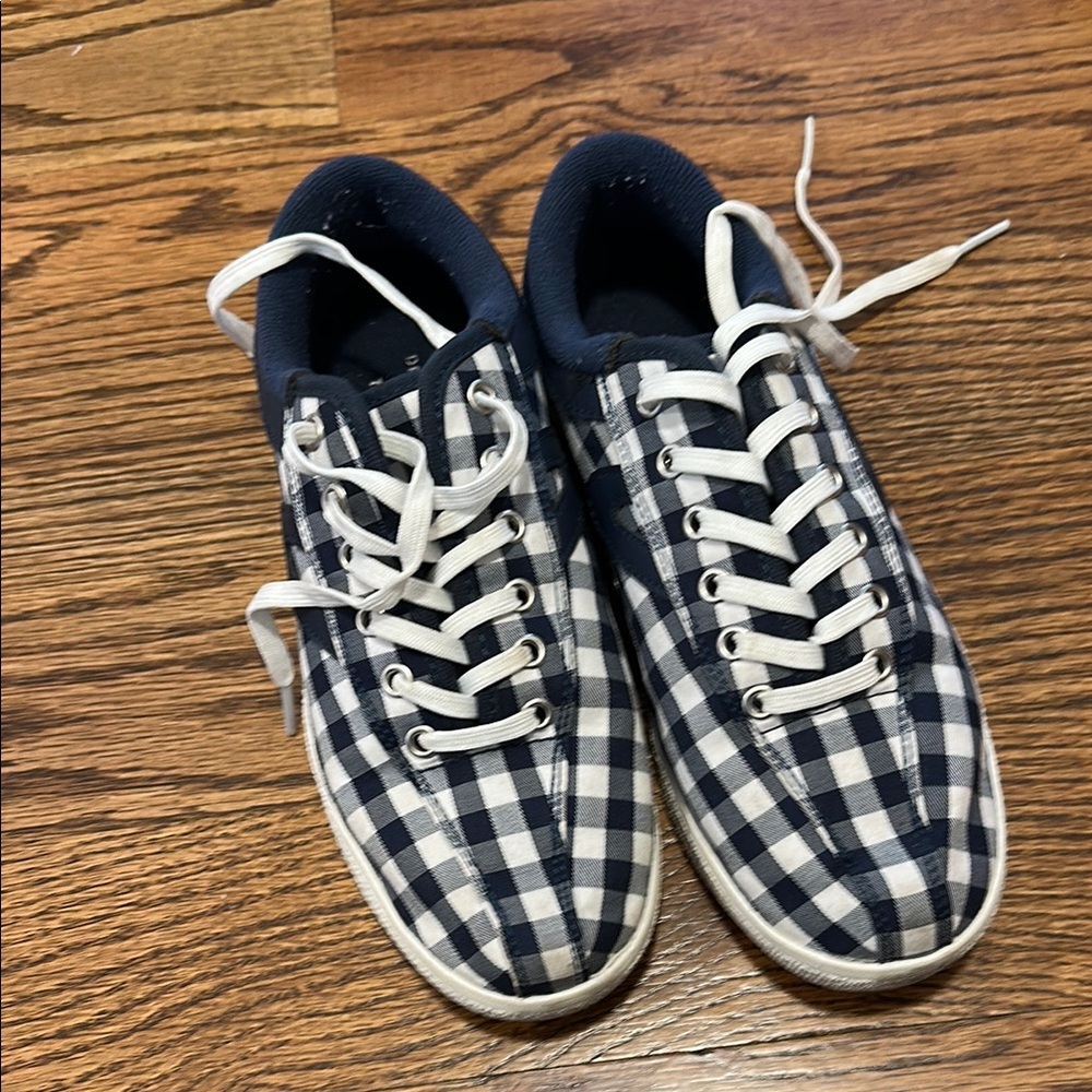Checkered Navy and White Sneakers - Draper James for tretorn